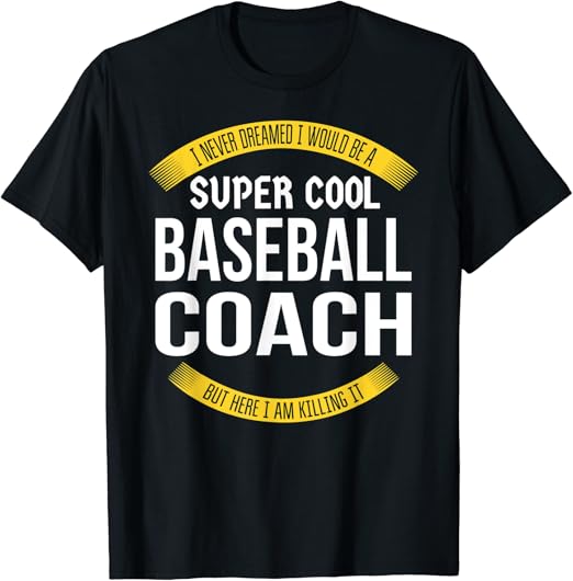 Funny Baseball Coach Tshirts Gift Appreciation TShirt Amazon.co.uk